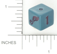 Dice : NON NUMBERED OPAQUE ROUNDED SOLID WIZARDS OF THE COAST DREAMBLADE 02