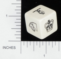 Dice : NON NUMBERED OPAQUE ROUNDED SOLID UNKNOWN CHESS BKTRADE 01